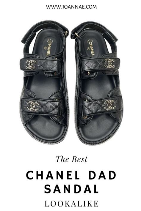 black chanel sandals dupe|chanel dad shoes dupe.